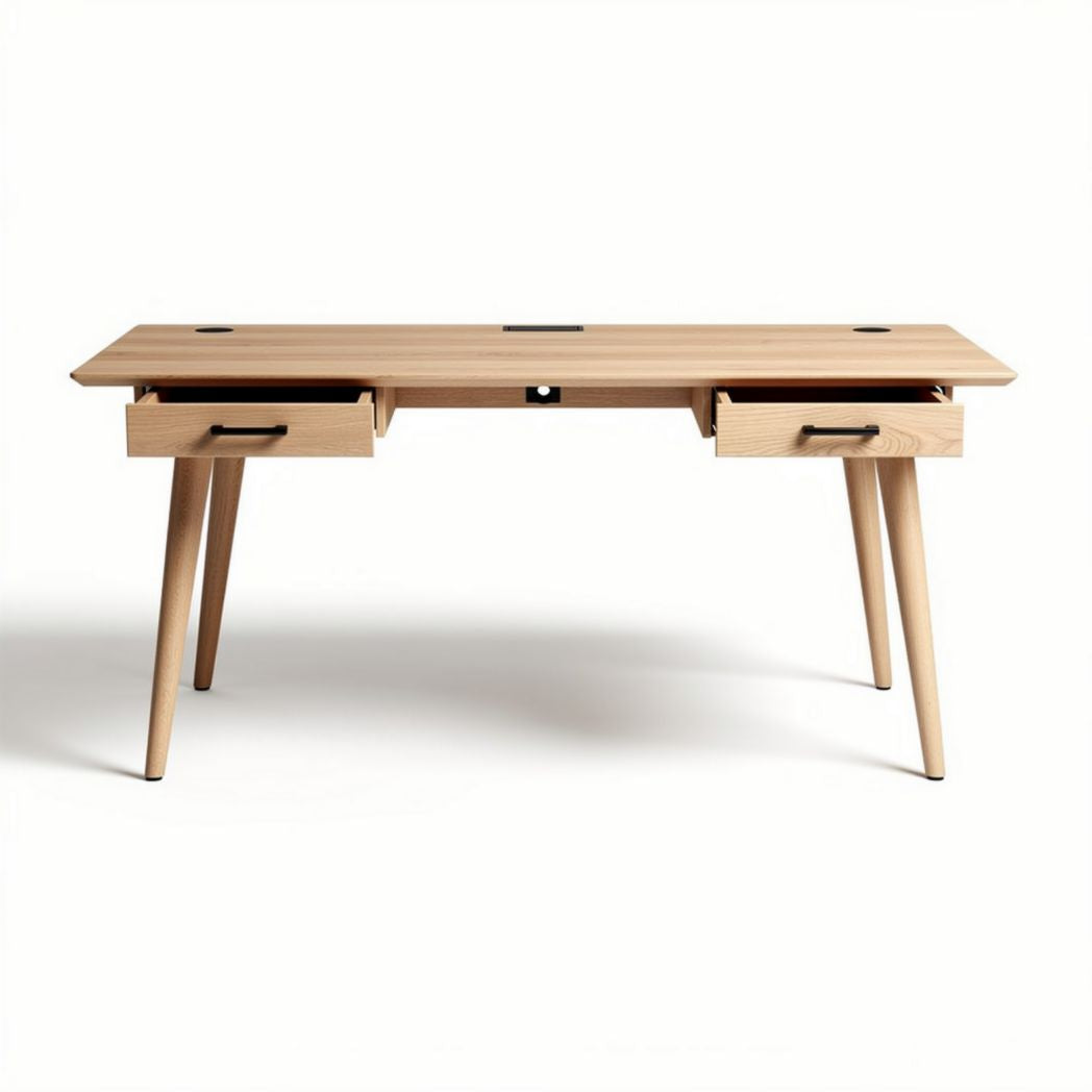 Wooden office desk with two drawers dimensions 150 x 70 x 75cm