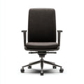 Mesh ergonomic office chair with adjustable lumbar support and aluminum base